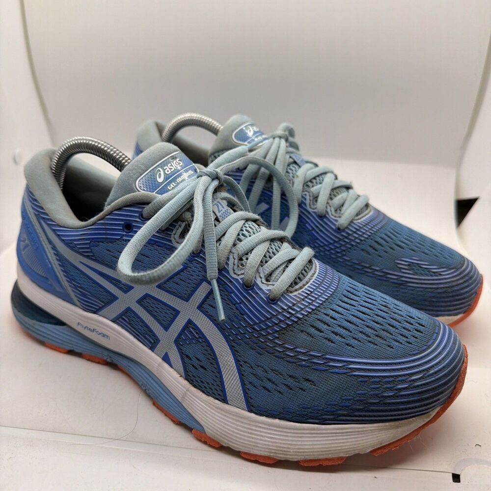 ASICS Gel-Nimbus 21 Women’s 9.5 Wide Blue Athletic Running Shoes No Insoles